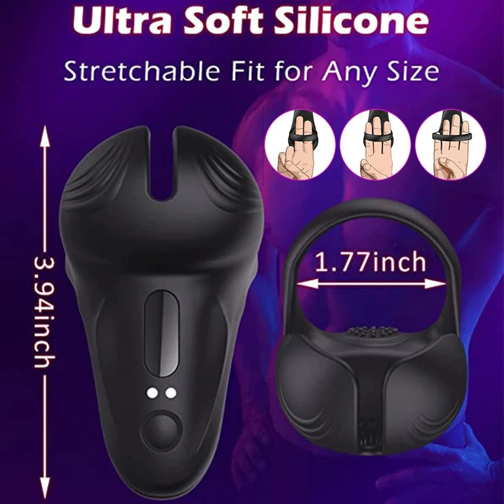 Silicone Remote Control Vibrating Cock Ring — Penis Ring with Strong Vibrations