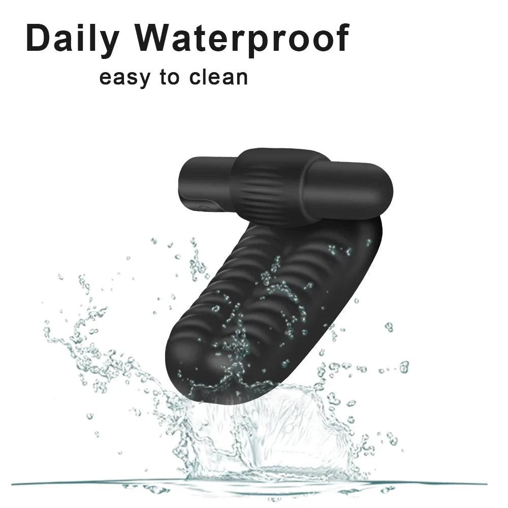 Finger Sleeve Vibrator — Textured Silicone G-Spot & Clit Stimulator