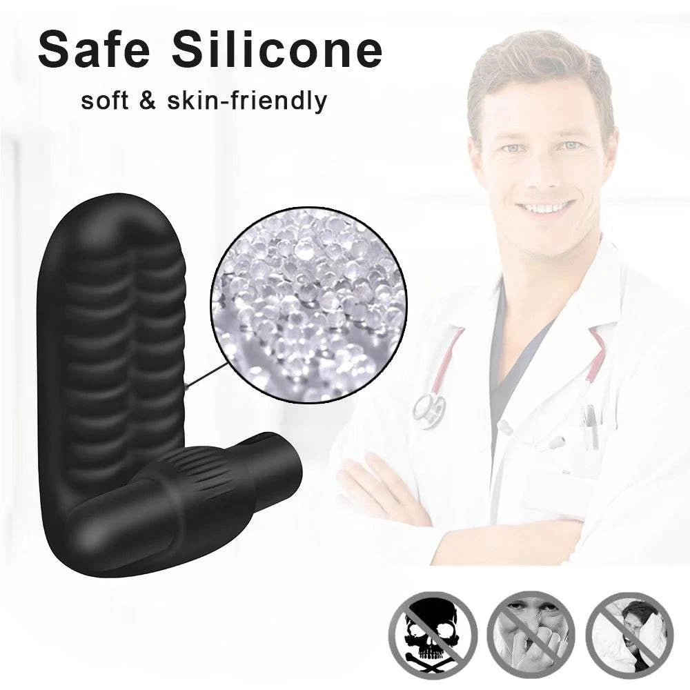Finger Sleeve Vibrator — Textured Silicone G-Spot & Clit Stimulator