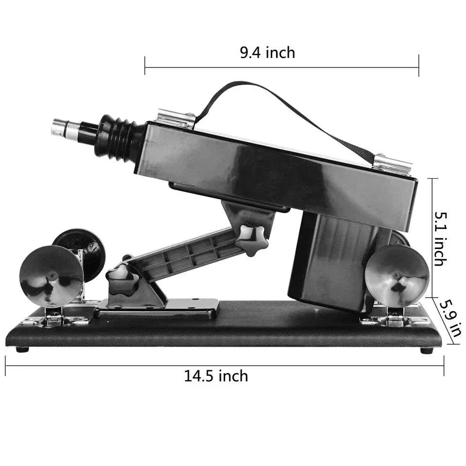 Automatic sex machine with adjustable thrust, remote and app control, 14.5x9.4 inch compact design