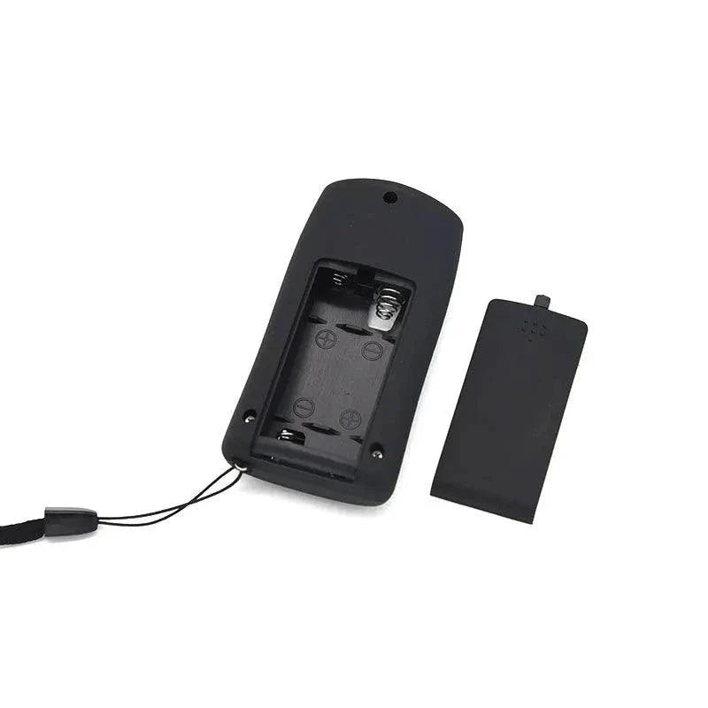 wireless remote electric shock male chastity device controller with battery compartment opened