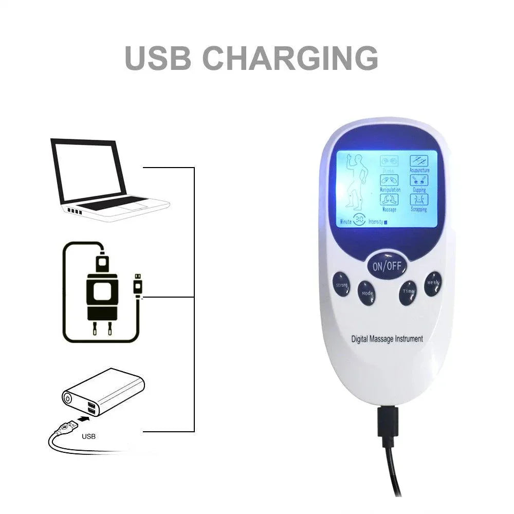 USB rechargeable controller for Electric Shock Penis Plug with digital display and multiple settings