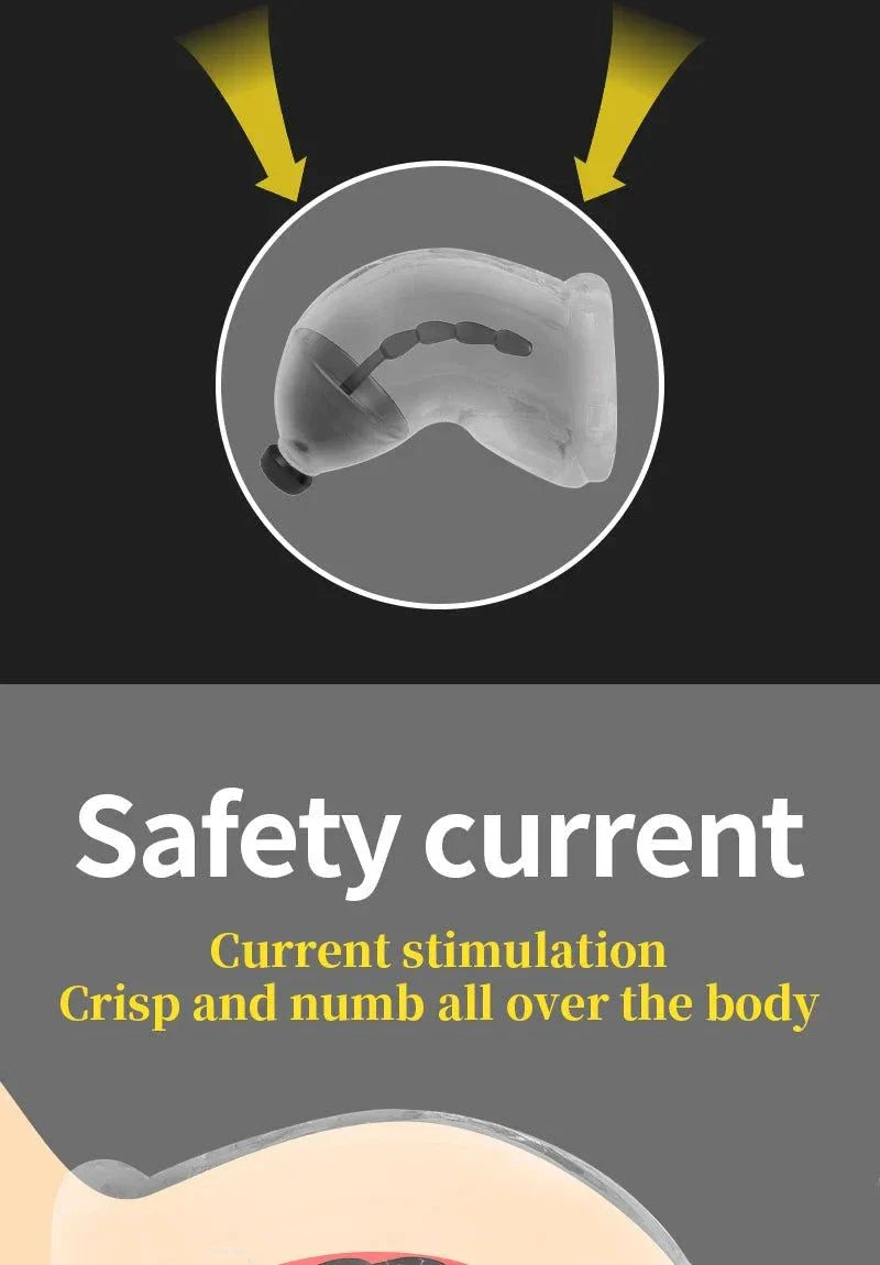 Electric Shock Penis Plug and Chastity Cage with urethral dilator for controlled stimulation and restraint
