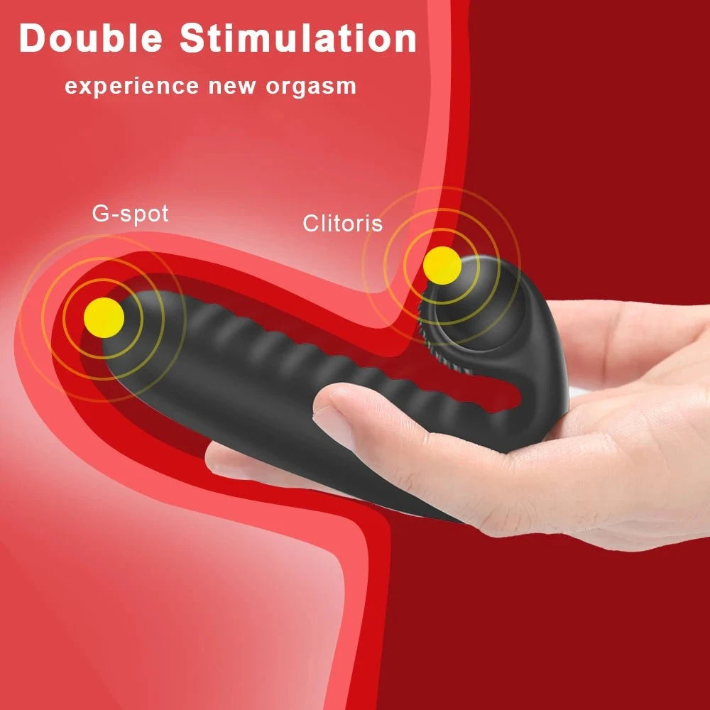 Finger Sleeve Vibrator — Textured Silicone G-Spot & Clit Stimulator