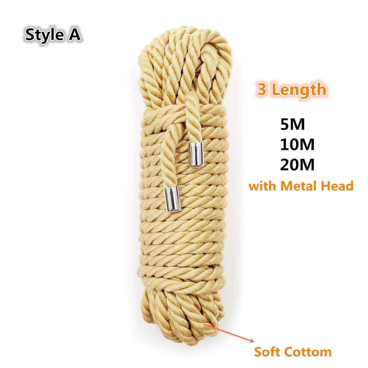 Cuerda de bondage japonesa de alta calidad: accesorio shibari/kinbaku para atar y juegos de rol.