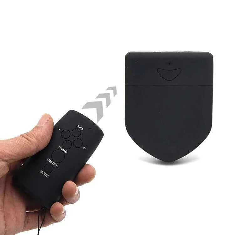 Wireless remote electric shock male chastity cage and ball stretcher with remote control for BDSM play