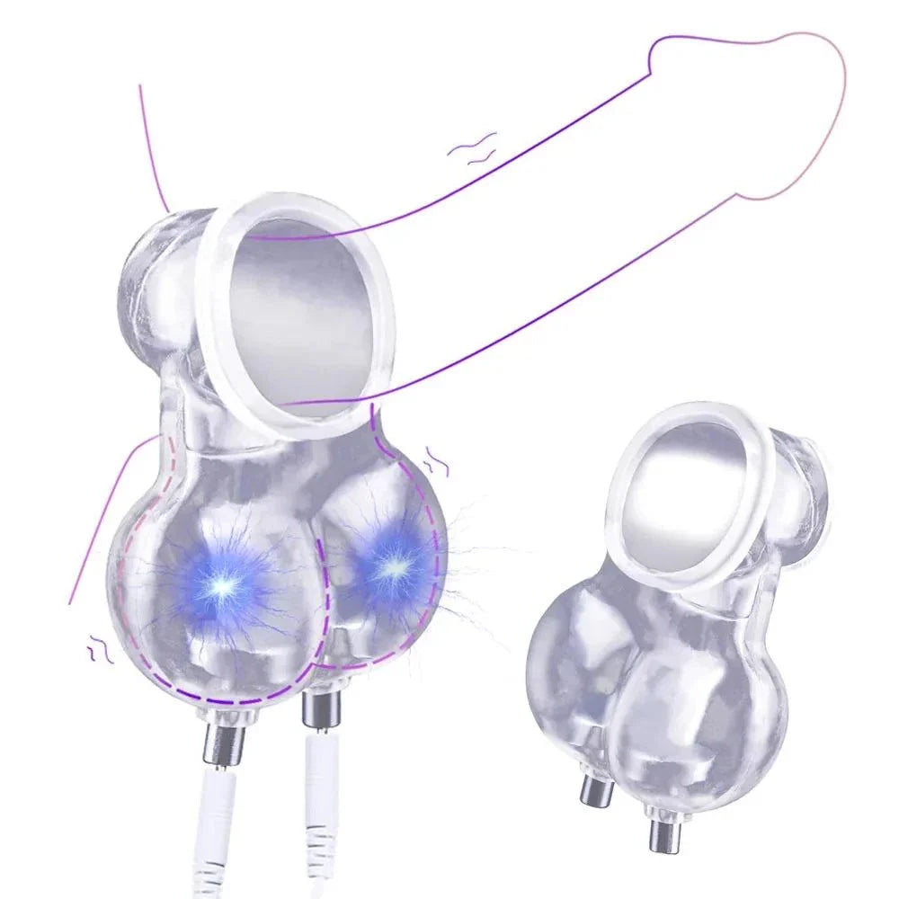 Varied Electro-Shock Penis Ring for electro-stim pleasure and prostate urethra stimulation