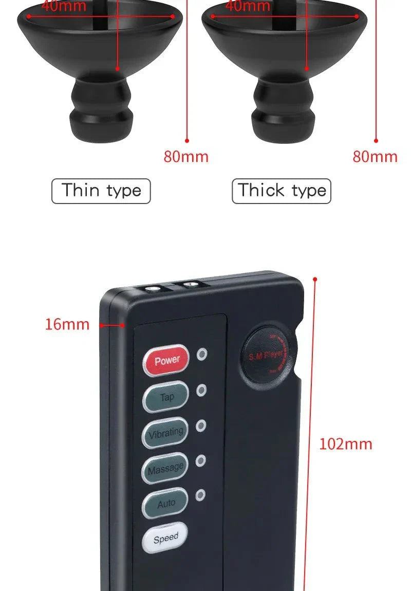 Electric Shock Penis Plug with adjustable sizes and remote control for electro stimulation and chastity play