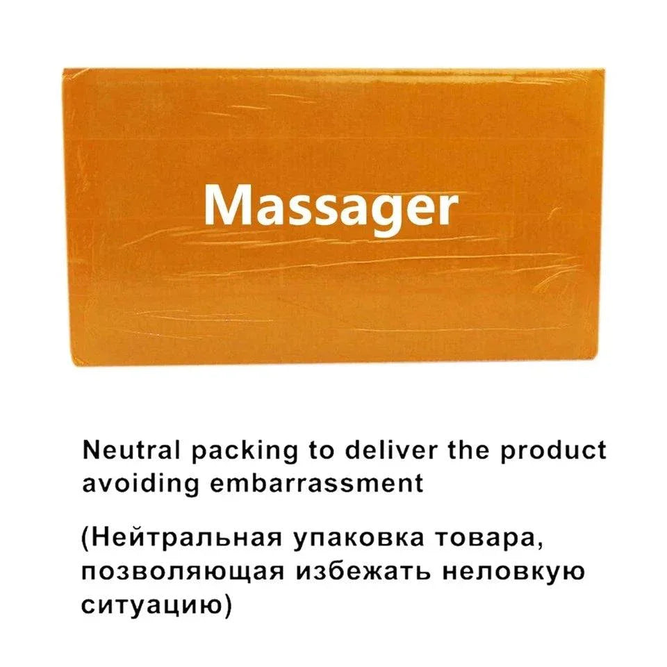 Neutral packaging box labeled "Massager" for Automatic Sex Machine discreet delivery