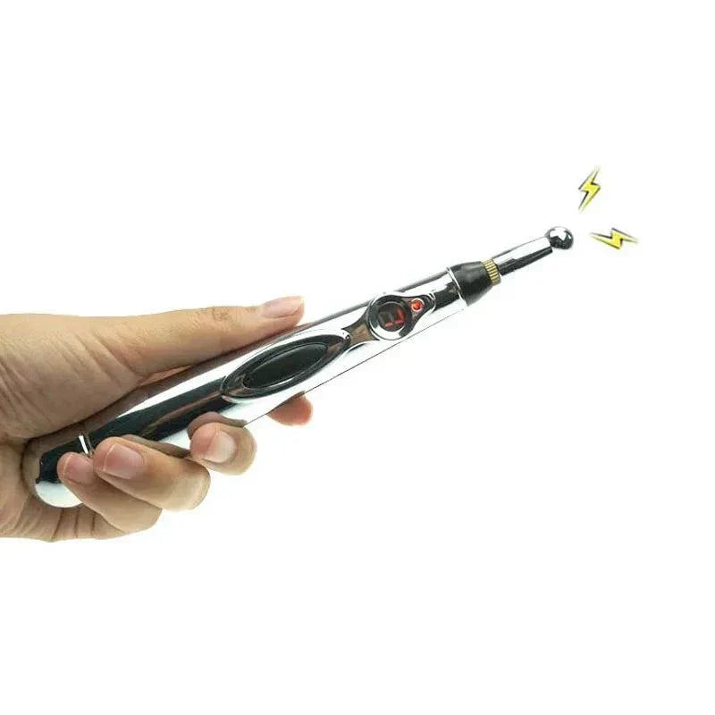 Electric Shock Wand handheld e-stim acupuncture pen for body stimulation with adjustable intensity