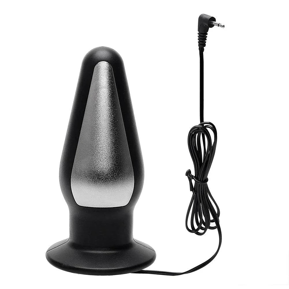 Wireless remote electric shock anal plug with cord for male BDSM play