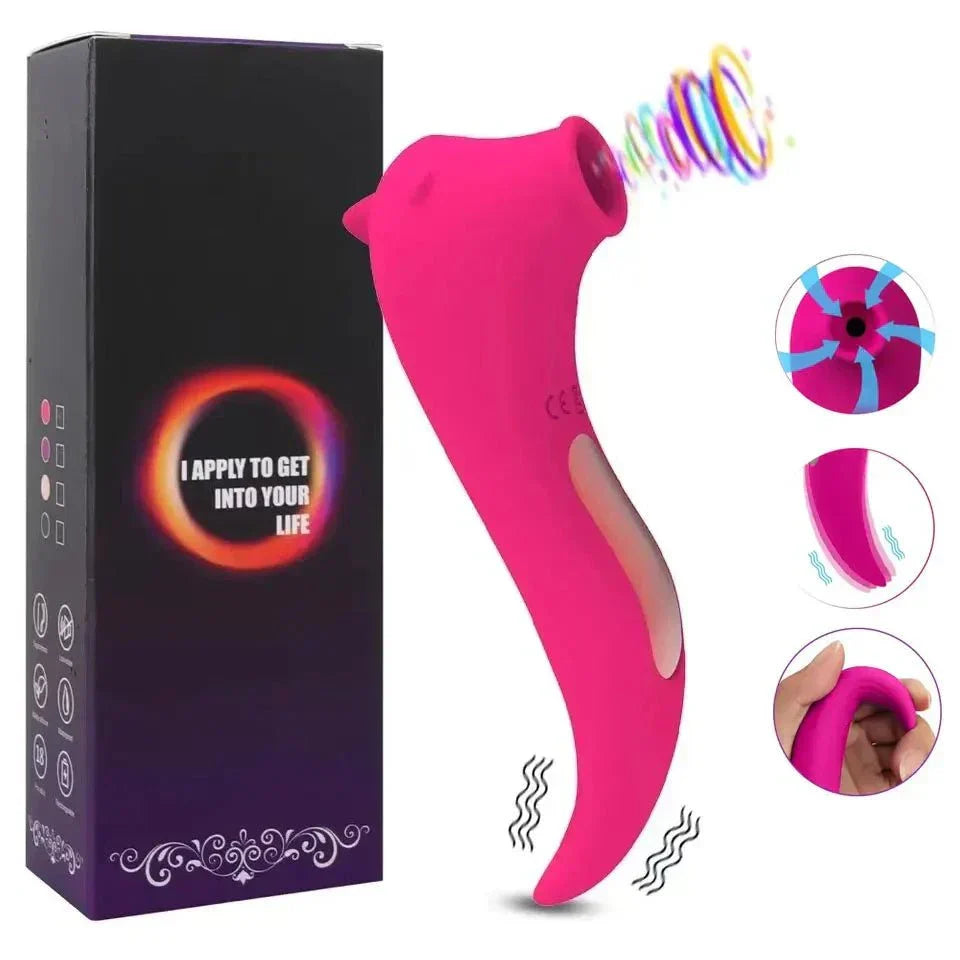 Powerful clitoris sucking vibrator with ergonomic design and multiple modes for oral-style stimulation