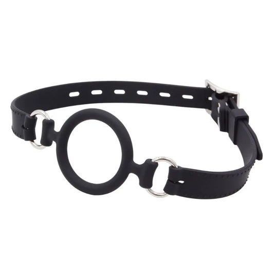 Silicone Ring Gag Mouth Restraint – Open-Mouth Training & Bondage Device for Couples