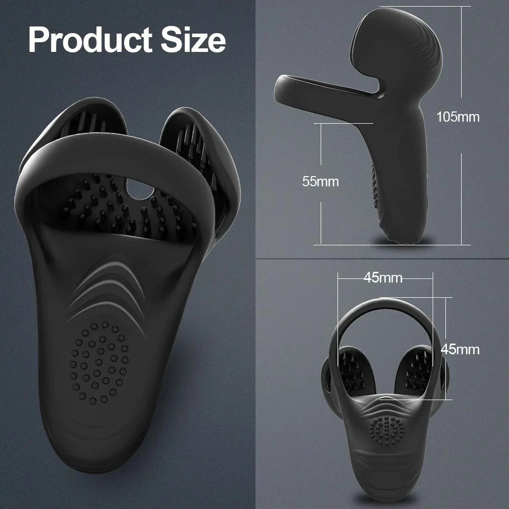 Silicone Remote Control Vibrating Cock Ring — Penis Ring with Strong Vibrations