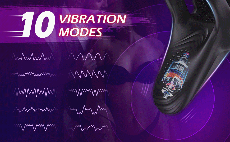 Silicone Remote Control Vibrating Cock Ring — Penis Ring with Strong Vibrations