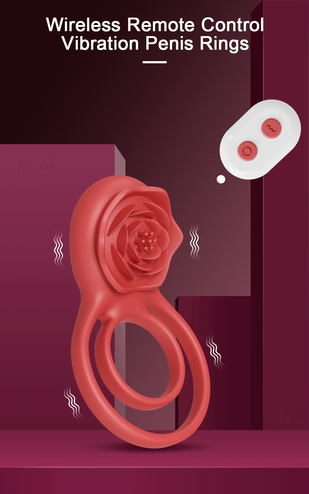 Adjustable Silicone Cock Ring & Extender – Delay Ejaculation & Dual Stimulation Device
