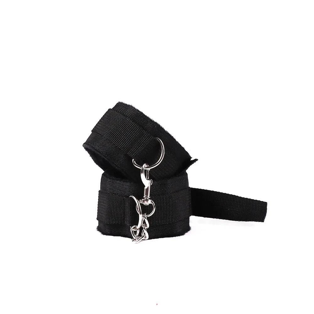 Soft Plush Fur BDSM Handcuffs / Ankle Cuffs — Comfort Restraint Set
