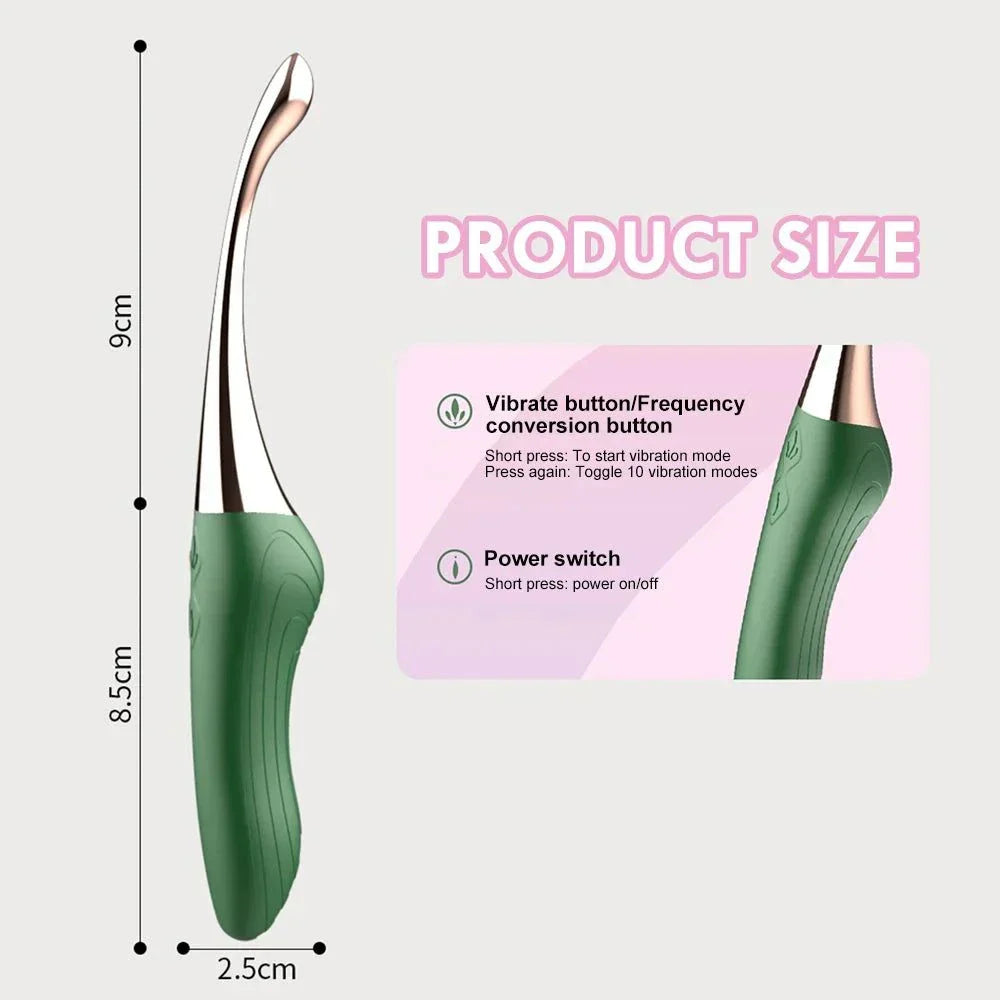 High-Frequency G-Spot Vibrator with ergonomic design for multi-zone stimulation and 10 vibration modes
