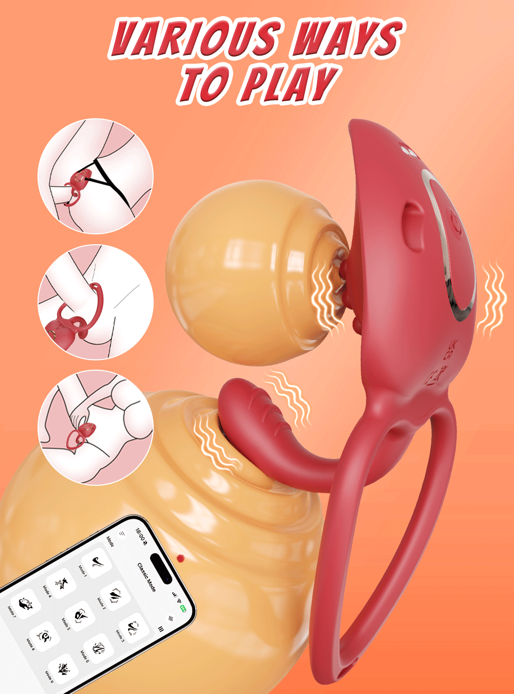 Sexy Adult Female App Control Panty Wearable Vibrator Female Clitoral G Spot Vibration Stimulator Adult Sex Toy for Couple