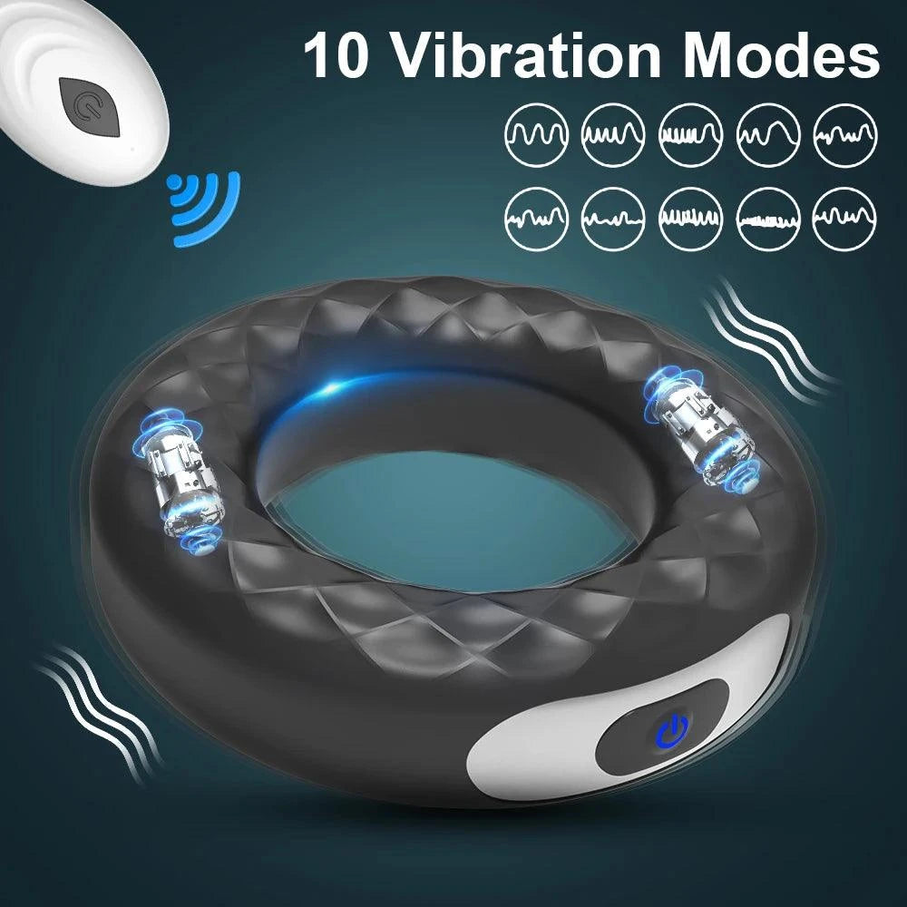 Vibrating Cock Ring — Stronger Erection & Ejaculation Delay for Men & Couples