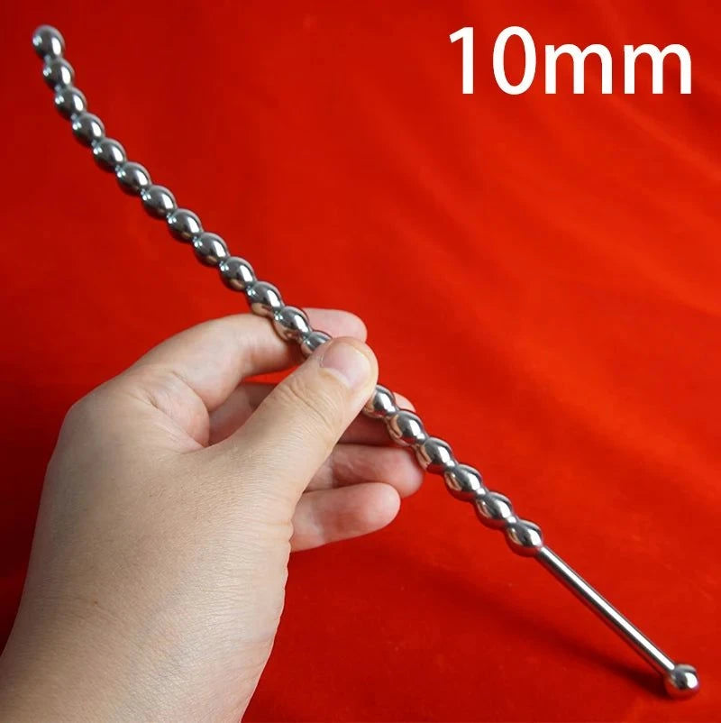 Tapón uretral curvo para pene – Dilatador uretral de acero inoxidable