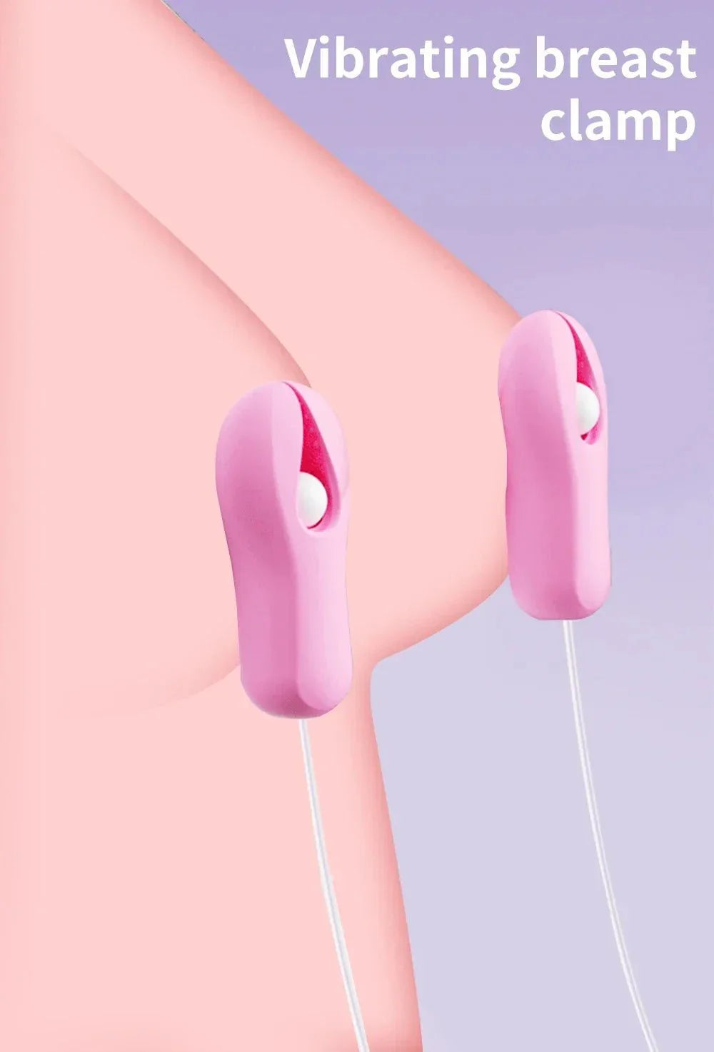 Enhancer Nipple Stimulator pink vibrating breast clamp for women
