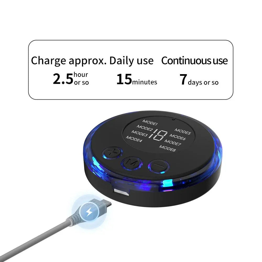 Electric shock nipple clamps control unit with multiple modes and USB charging cable for breast and body stimulation set