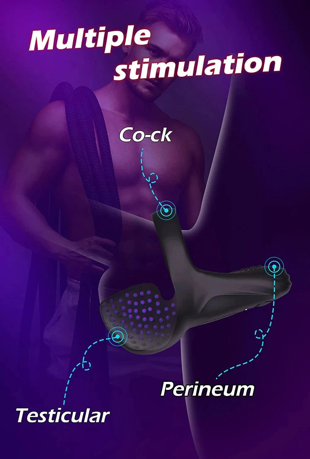 Silicone Remote Control Vibrating Cock Ring — Penis Ring with Strong Vibrations