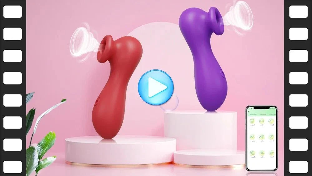 APP-Controlled Sucking Vibrator — Clit & Nipple Stimulator with Suction + Vibration