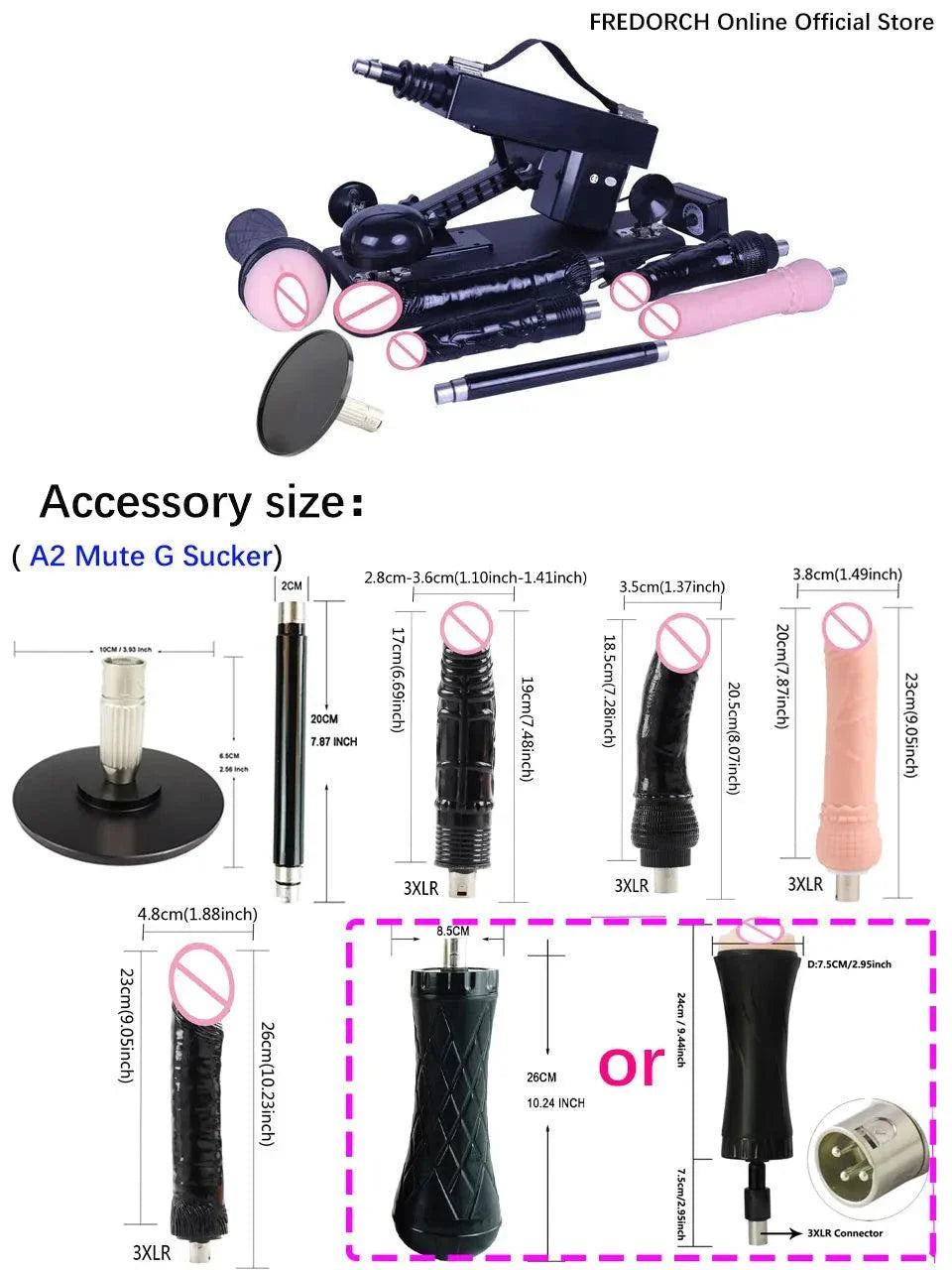 Automatic sex machine with adjustable thrust, remote and app control, multiple attachments, and customizable settings for personalized pleasure