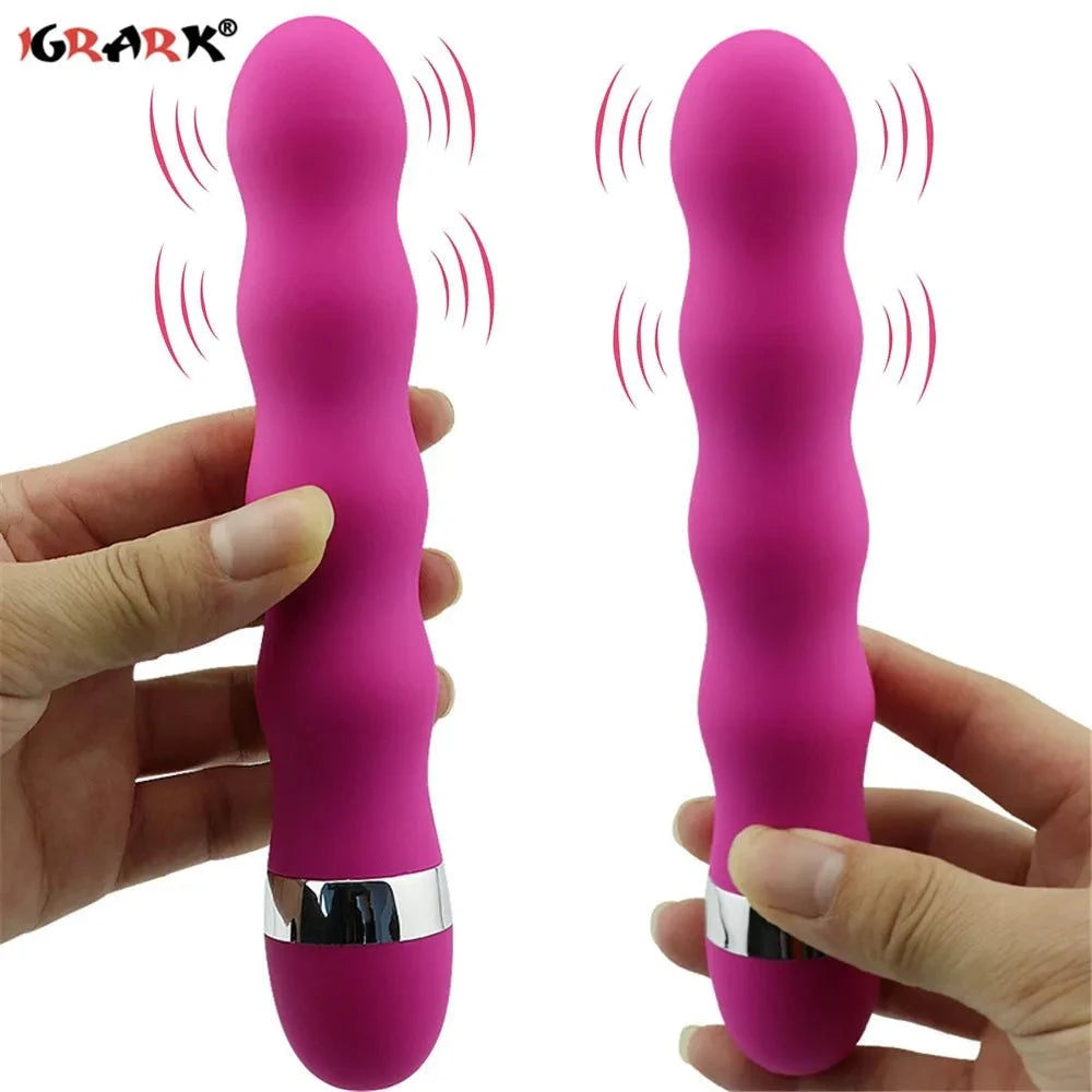AV Stick & Anal Beads Dildo Vibrator Kit — G-Spot & Plug Attachment Set