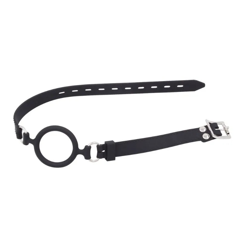Silicone Ring Gag Mouth Restraint – Open-Mouth Training & Bondage Device for Couples