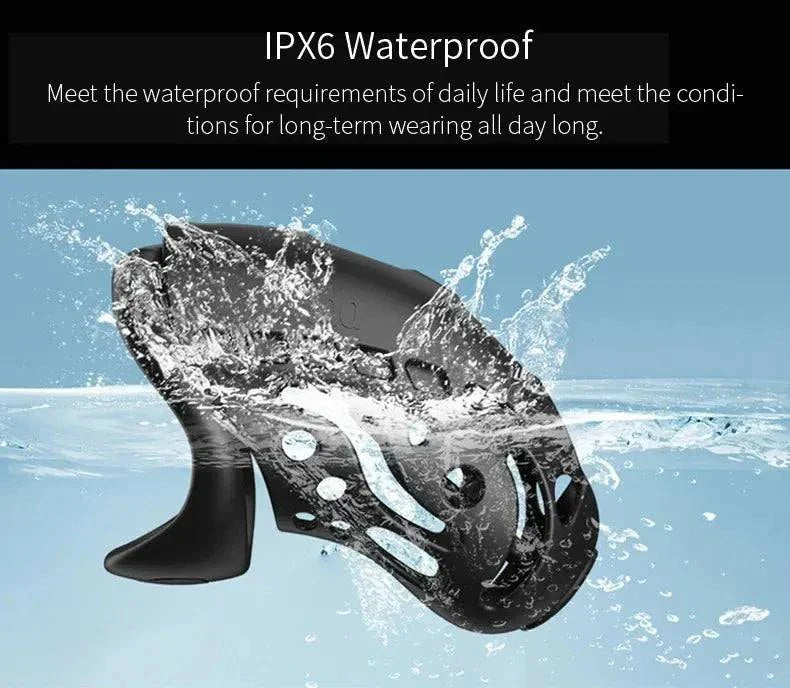 Wireless remote control electric shock male chastity cage submerged in water showing IPX6 waterproof feature