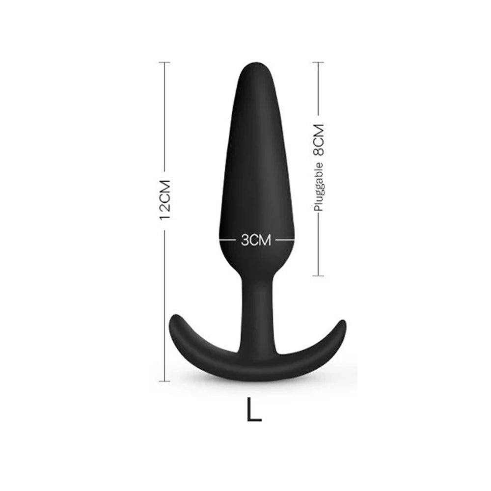 3-Piece Silicone Anal Plug Set – Soft & Flexible Butt Plugs