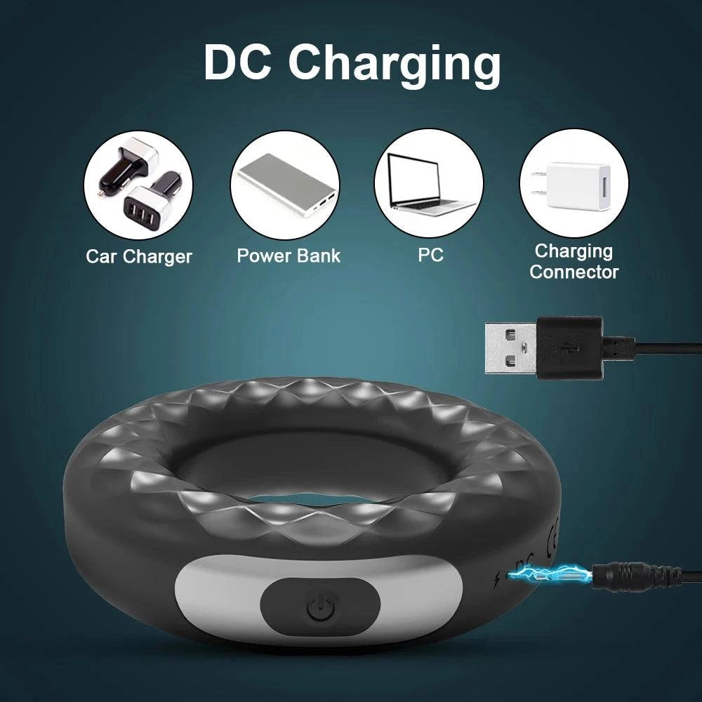 Vibrating Cock Ring — Stronger Erection & Ejaculation Delay for Men & Couples