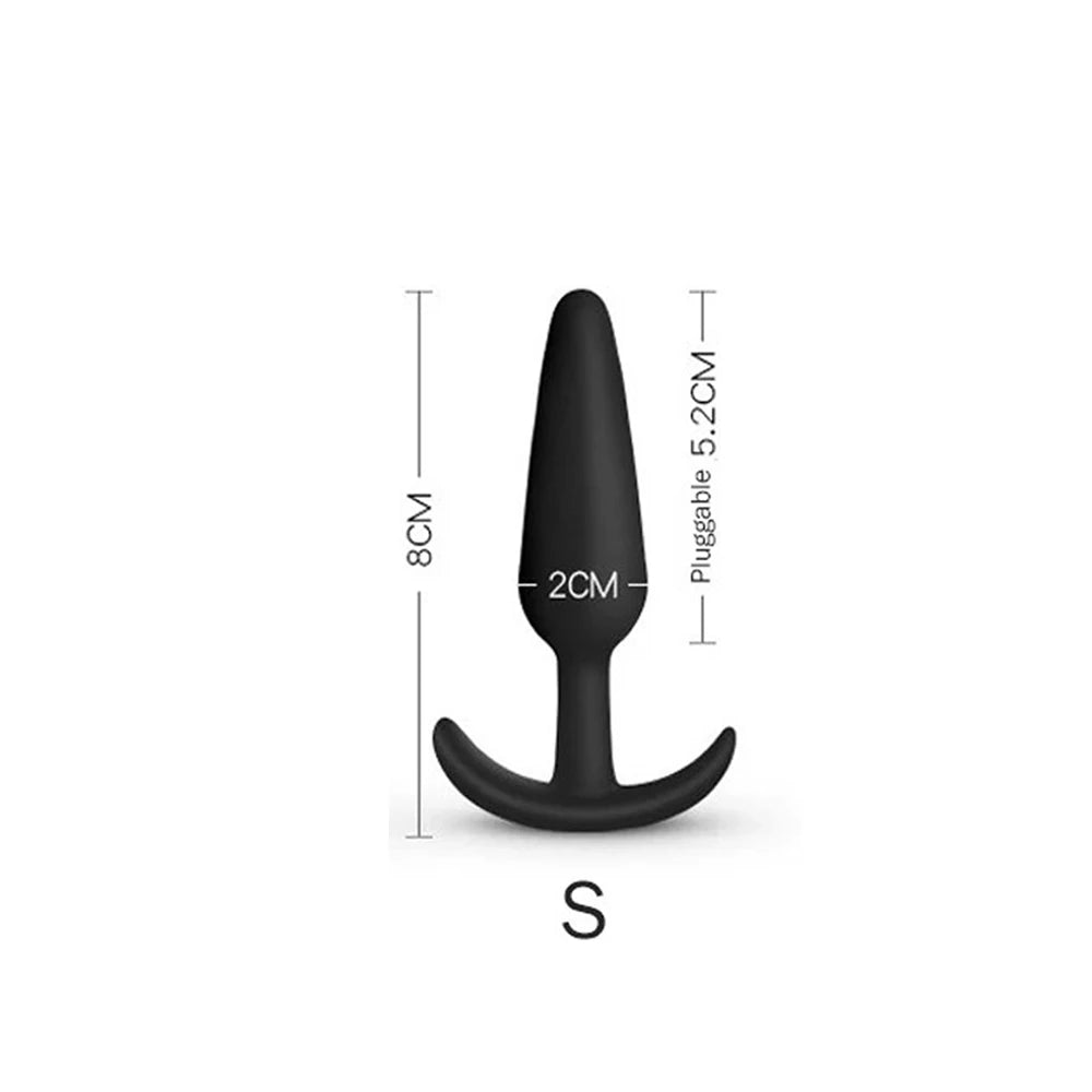 3-Piece Silicone Anal Plug Set – Soft & Flexible Butt Plugs