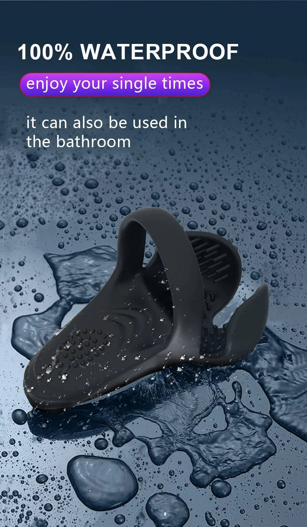 Silicone Remote Control Vibrating Cock Ring — Penis Ring with Strong Vibrations