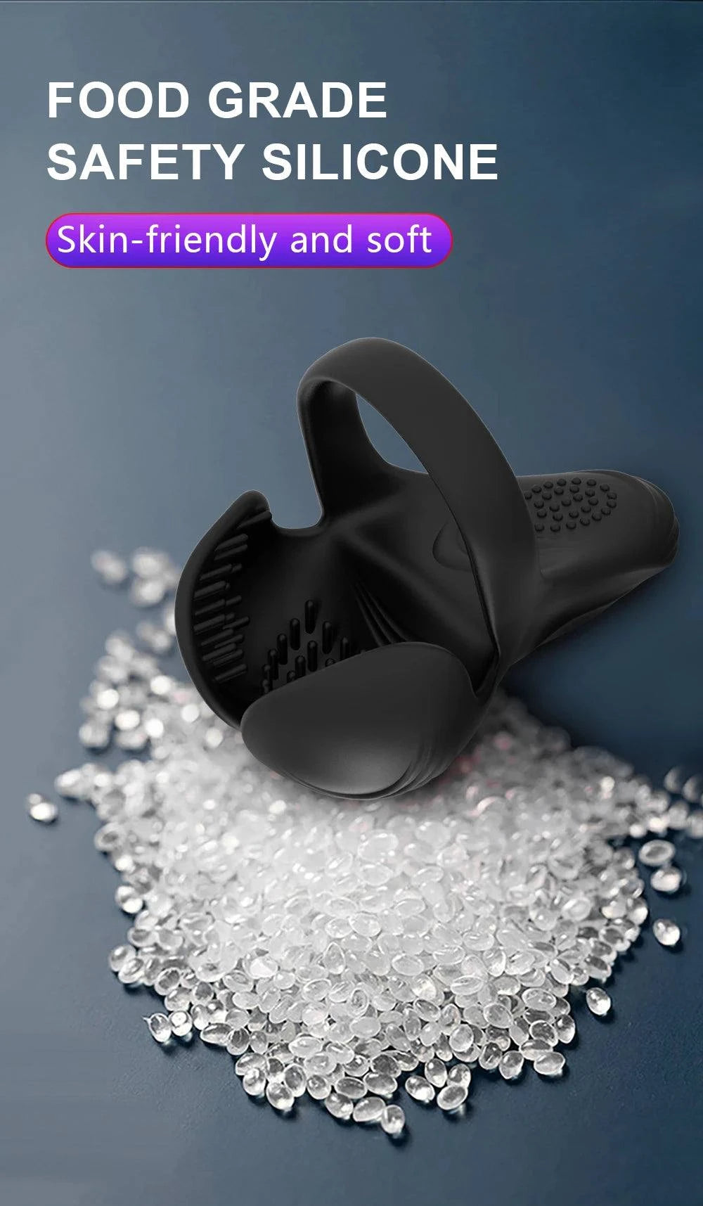 Silicone Remote Control Vibrating Cock Ring — Penis Ring with Strong Vibrations