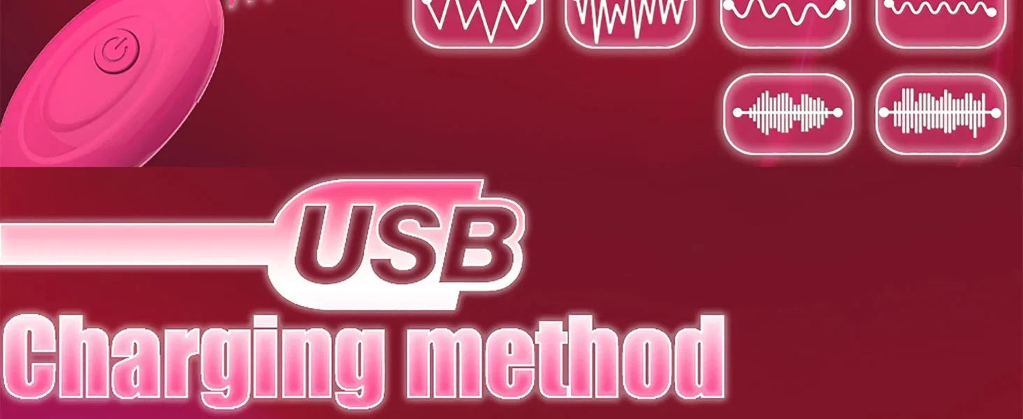 Rose nipple clamps vibrator with USB rechargeable remote control and 10 vibration modes on pink background