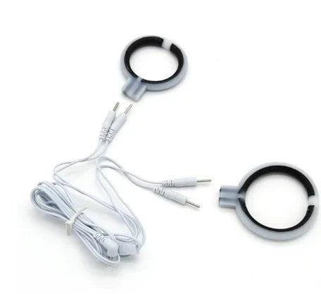 Varied Electro-Shock Penis Ring with wires for electro-stim cock and prostate stimulation