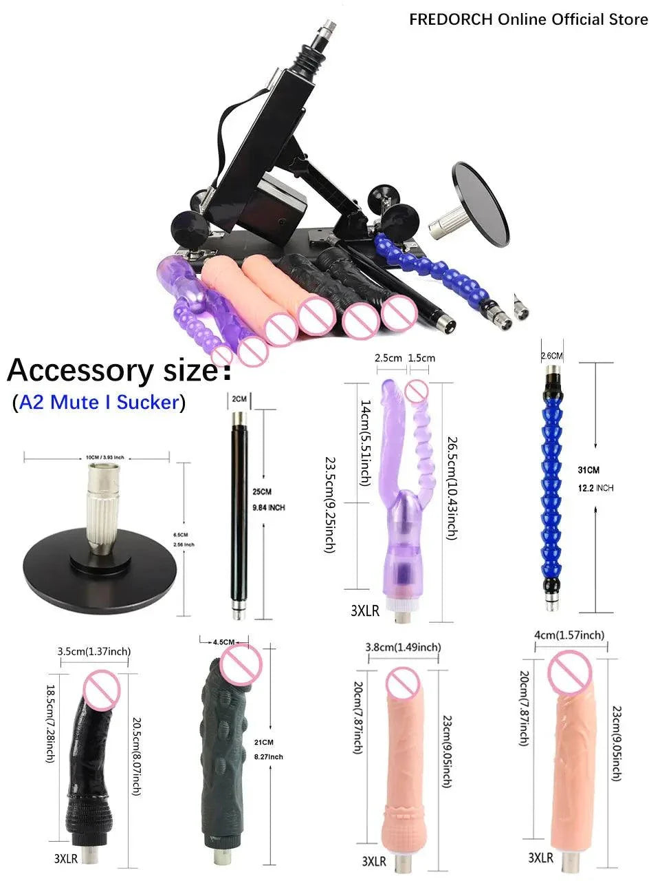 Automatic Sex Machine with adjustable thrust, remote and app control, multiple mounts and attachments for customizable pleasure