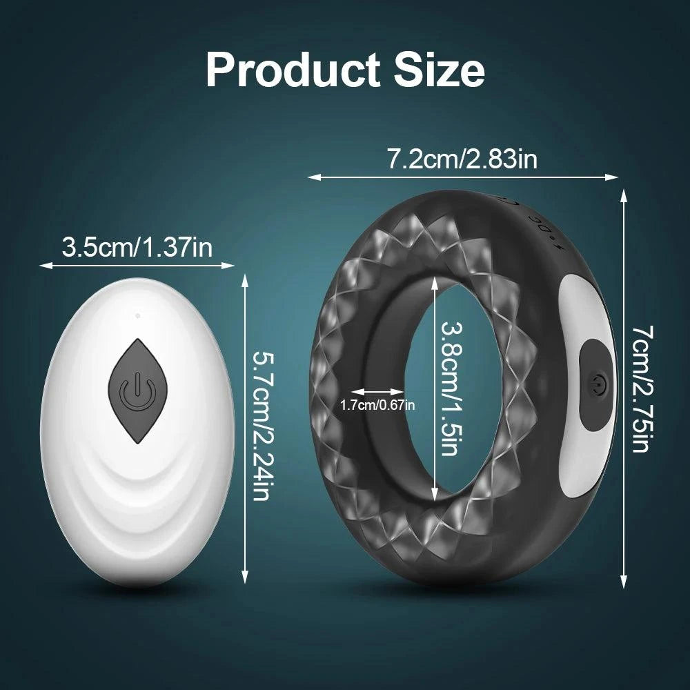 Vibrating Cock Ring — Stronger Erection & Ejaculation Delay for Men & Couples