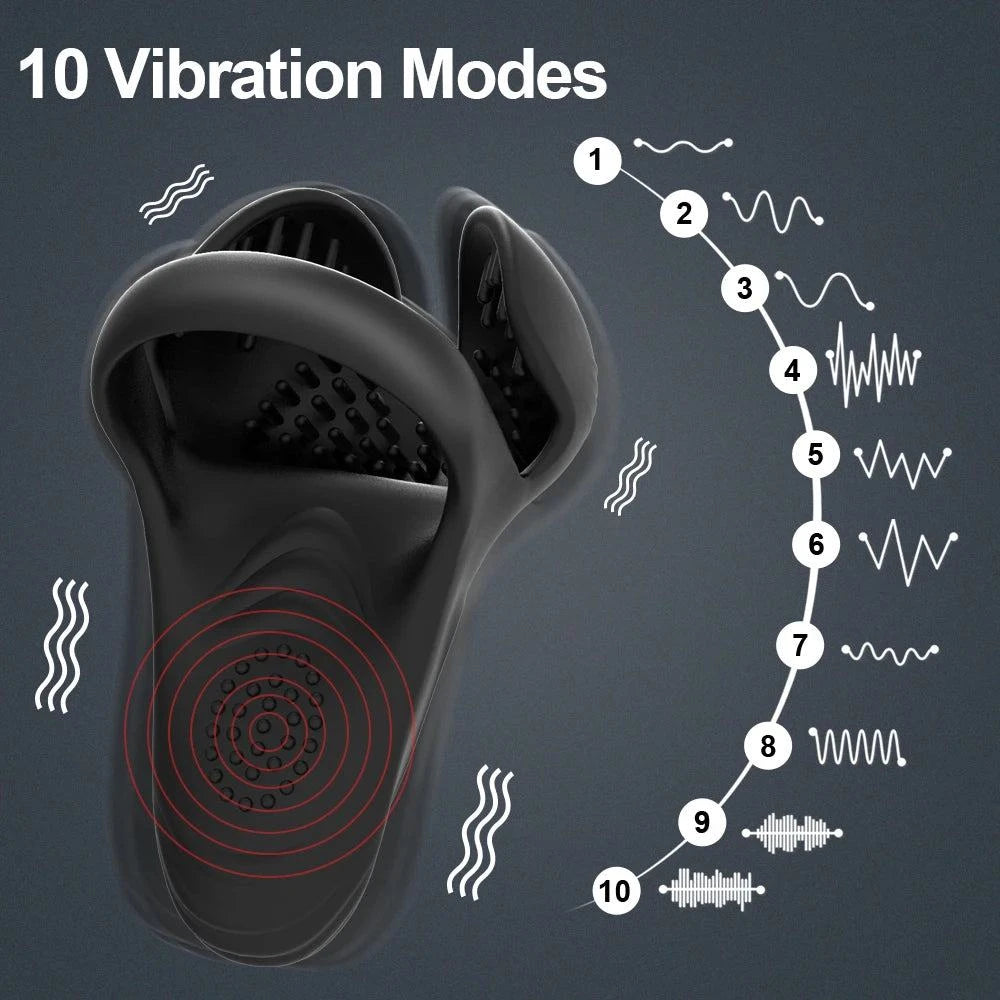 Silicone Remote Control Vibrating Cock Ring — Penis Ring with Strong Vibrations