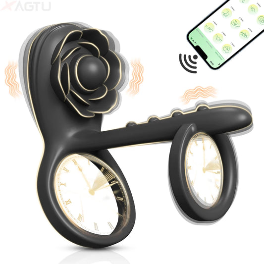 Adjustable Silicone Cock Ring & Extender – Delay Ejaculation & Dual Stimulation Device