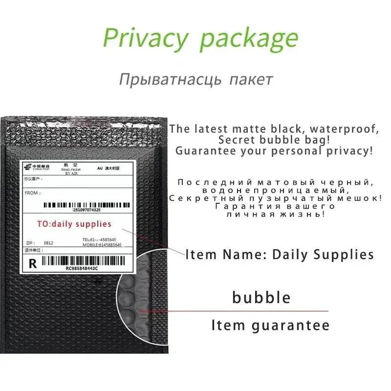 Powerful clitoris sucking vibrator with nipple oral vacuum stimulator in discreet matte black waterproof bubble bag for privacy