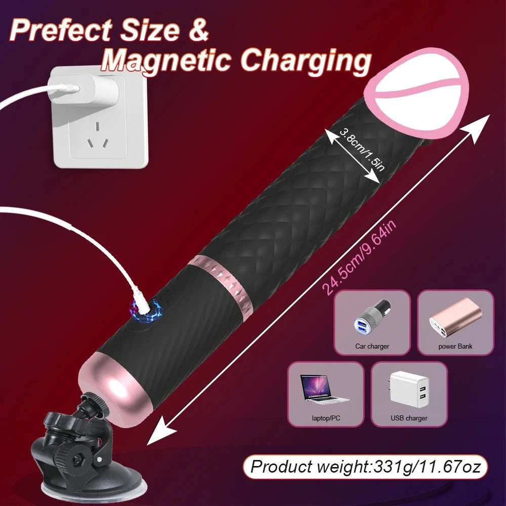 Magic Wand Vibrator — Silicone Clit Stimulator & G-Spot Massager for Women