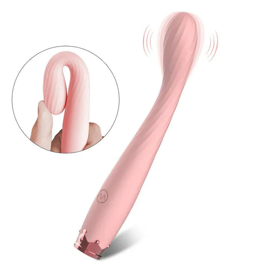 8 Seconds to Orgasm G-Spot Vibrator finger-shaped pink silicone with multiple vibration modes for clitoral and nipple stimulation