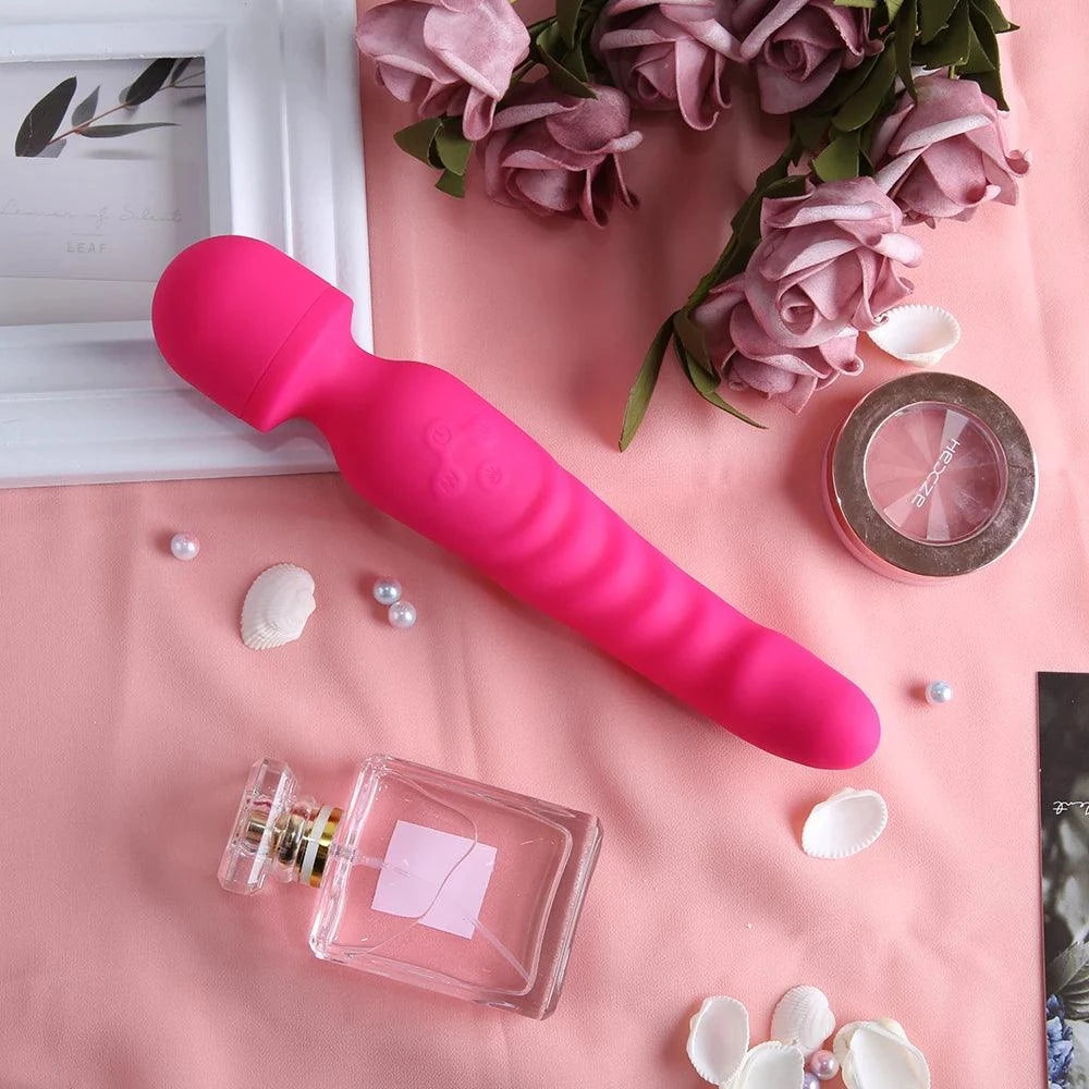 Vibrador AV Magic Wand: estimulador de clítoris de silicona y masajeador del punto G