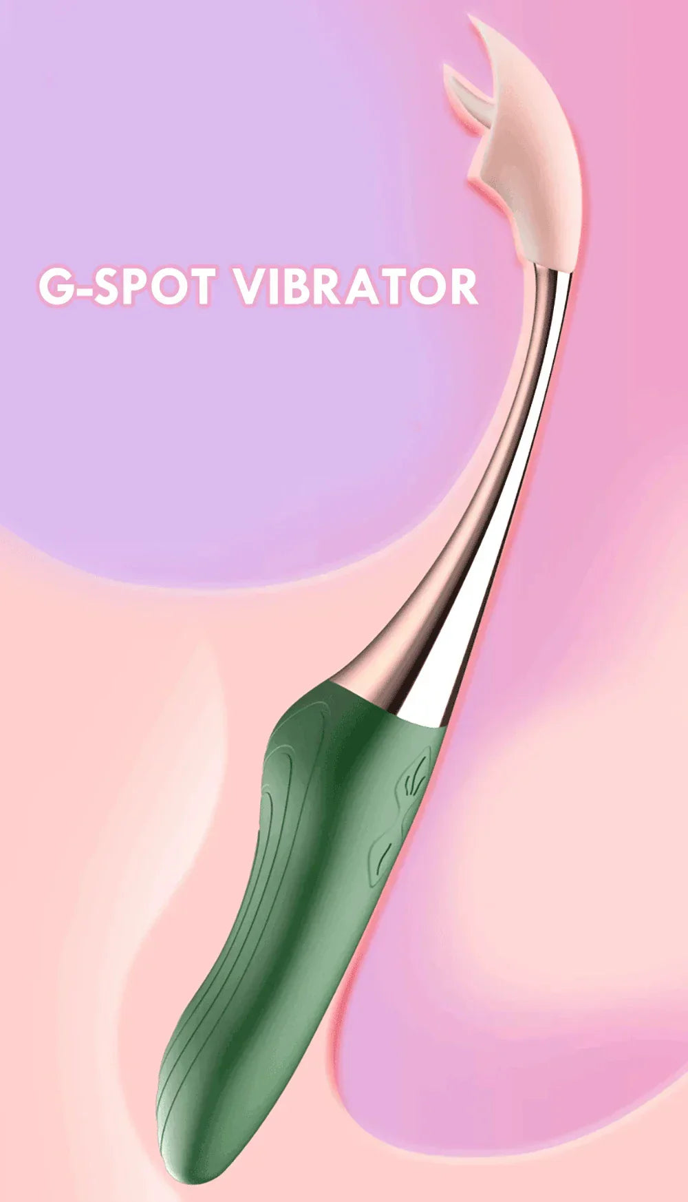 High-Frequency G-Spot Vibrator with ergonomic design for clitoral, nipple, and oral-lick stimulation