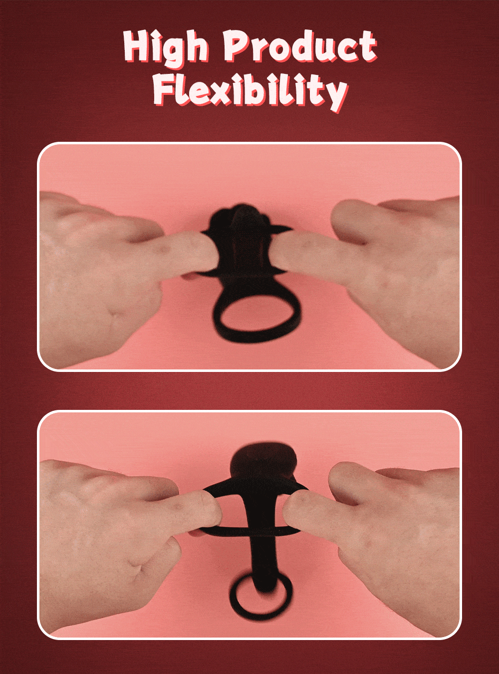 Adjustable Silicone Cock Ring & Extender – Delay Ejaculation & Dual Stimulation Device